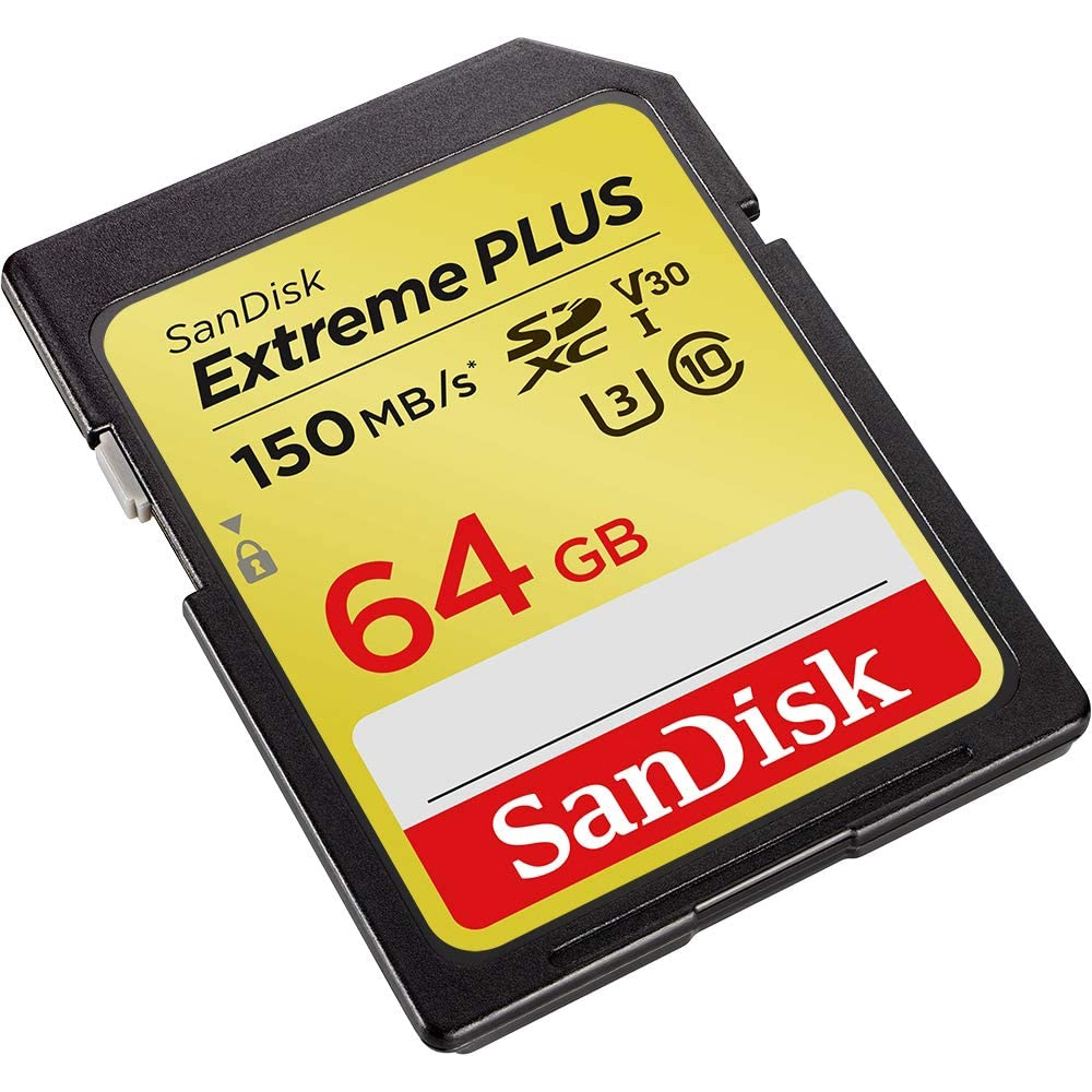 Original Sandisk Extreme Plus 64Gb Uhs-I U3 Class 10 Memory Card (SDSDXW2-064G-GNCIN)