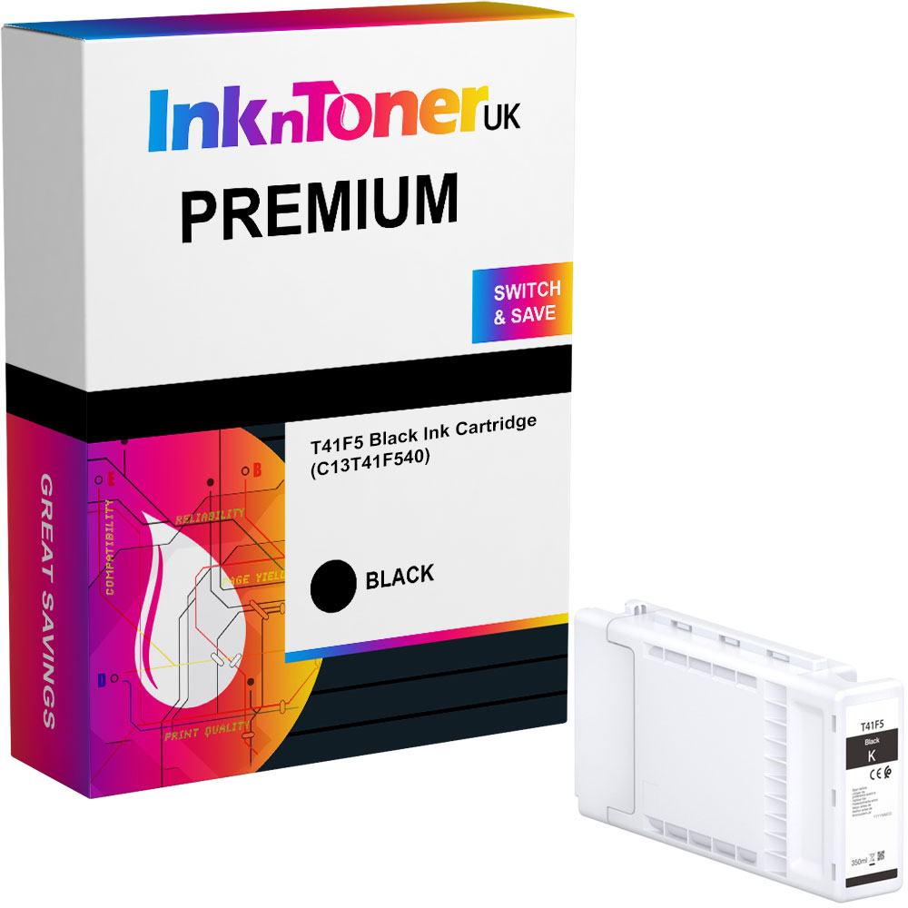 Premium Compatible Epson T41F5 Black Ink Cartridge (C13T41F540)