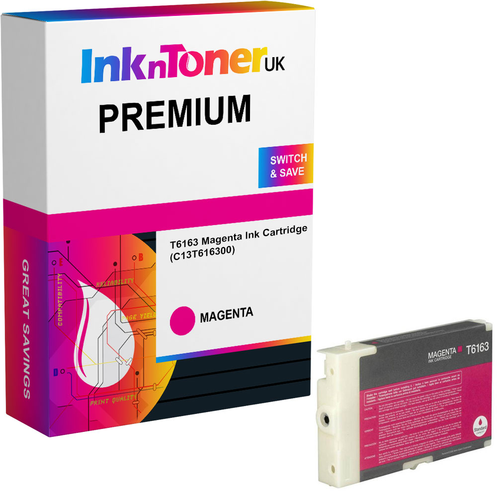 Premium Compatible Epson T6163 Magenta Ink Cartridge (C13T616300)