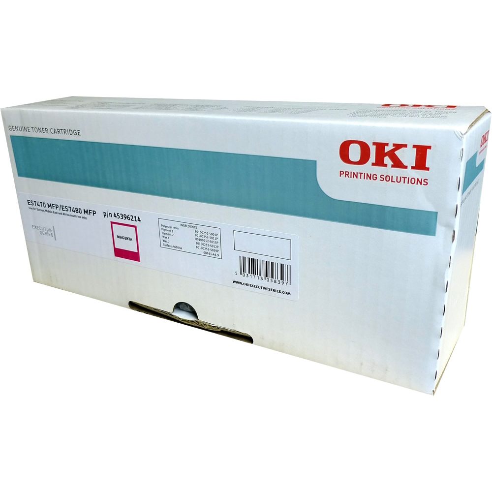Original OKI 45396214 Magenta Toner Cartridge (45396214)