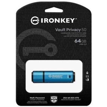 Original Kingston Ironkey Vp50 Usb 64Gb (IKVP50/64GB)