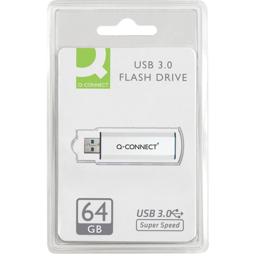 Original Q-Connect Usb 3.0 Slider 64Gb Drive (KF16371)