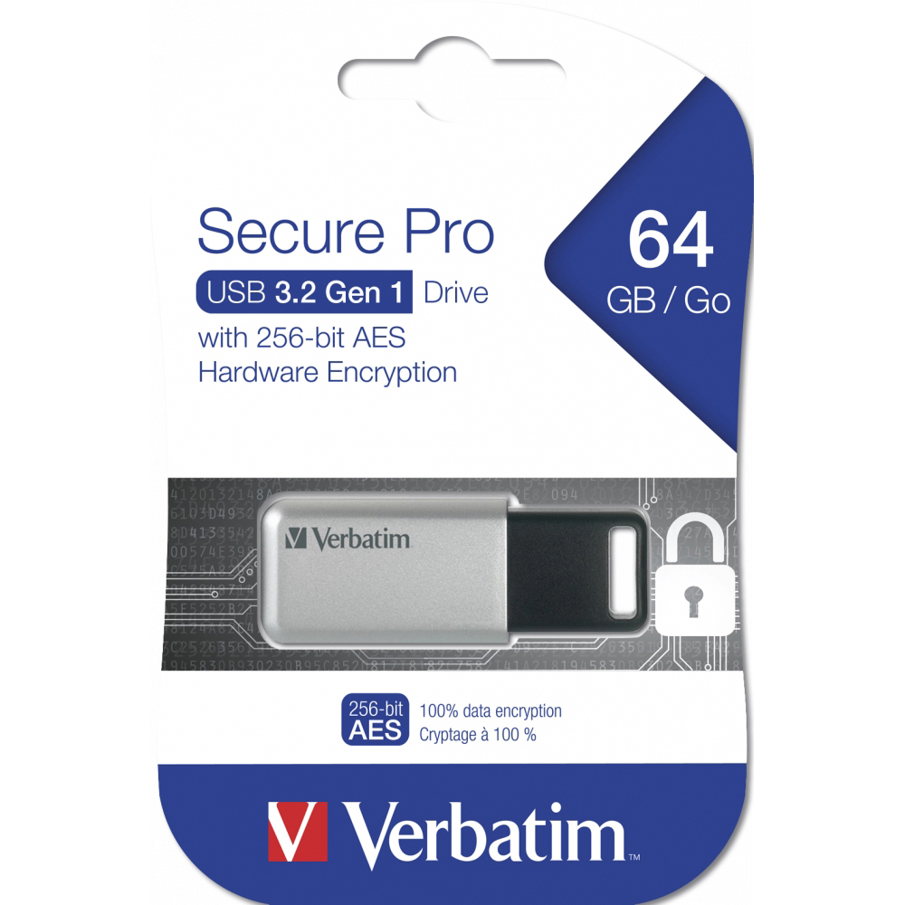 Original Verbatim Secure Pro Usb 64Gb (98666)