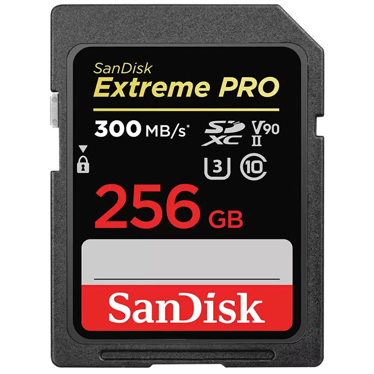 Original Sandisk Extreme Pro 256Gb Uhs-Ii Class 10 Sd Card (SDSDXDK-256G-GN4IN)