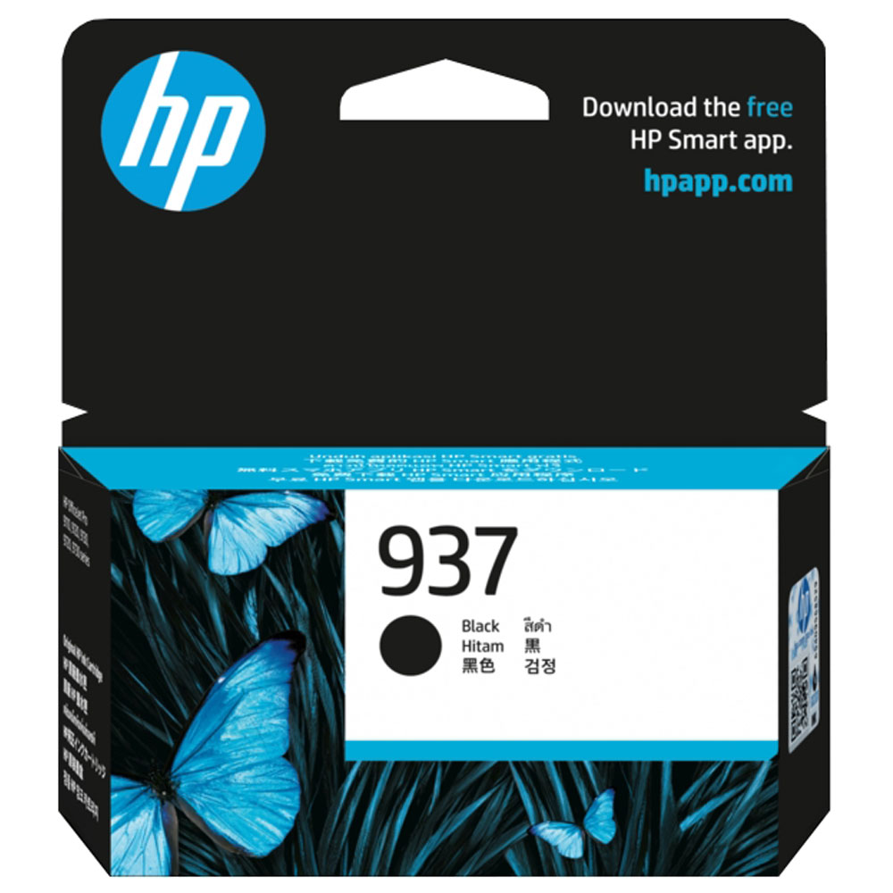 Original HP 937 Black Ink Cartridge (4S6W5NE)