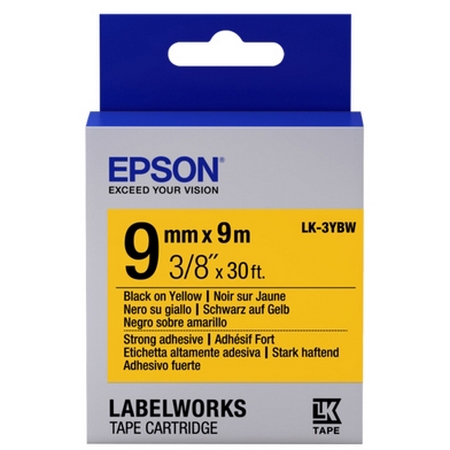 Original Epson Lk-3Ybw Label Cartridge Black/Yellow 9Mm (9M) (C53S653005)