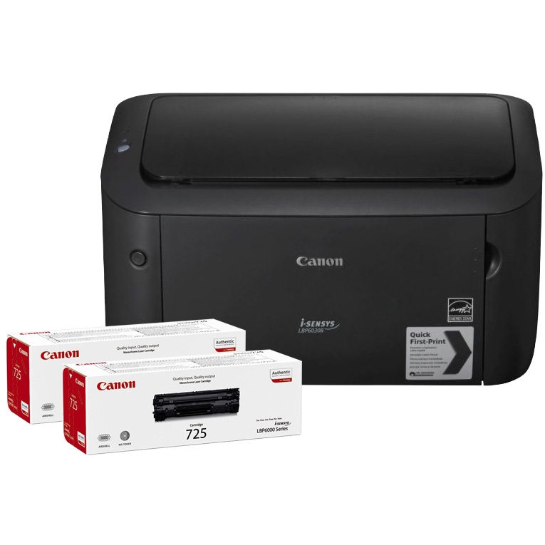 Original Canon I-SENSYS LBP6030B A4 Mono Laser Printer + 2 Toner Bundle (8468B045)