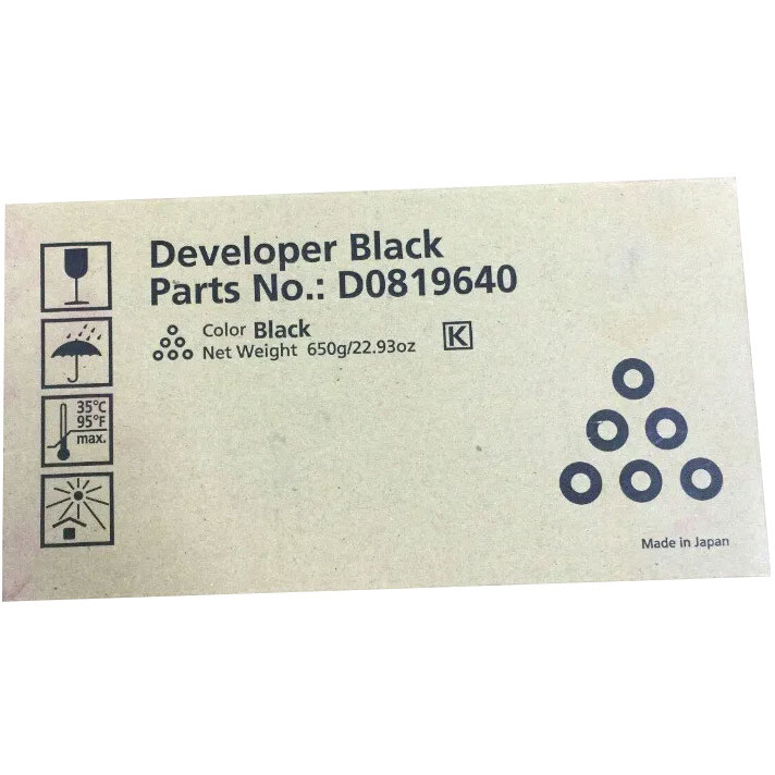 Original Ricoh Mpc7501 Developer Black D0819640 (DO819640)