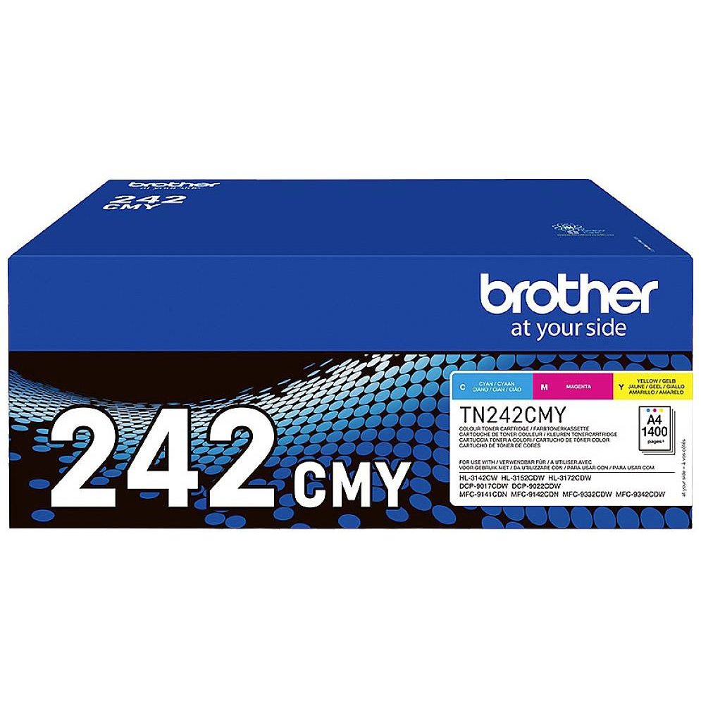 Original Brother Tn242Cmy Toner For Dcl (TN242CMY)
