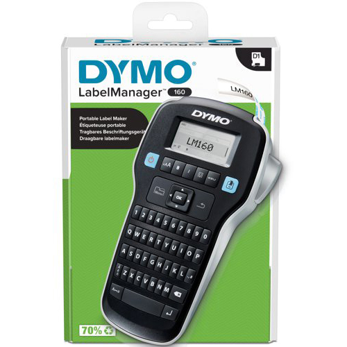 Original Dymo Dymo Labelmanager 160 Lmr-160 12Mm Pb1 Uk/Hk Label Printer (33217J)