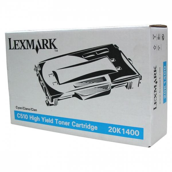 Original Lexmark 20K1400 Cyan High Capacity Toner Cartridge (20K1400)