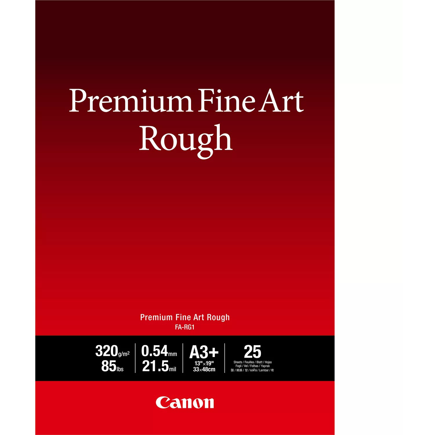 Original Canon Fa-Rg1 A3+ Photo Paper Premium Fineart Rough (Pack Of 25) (4562C004)