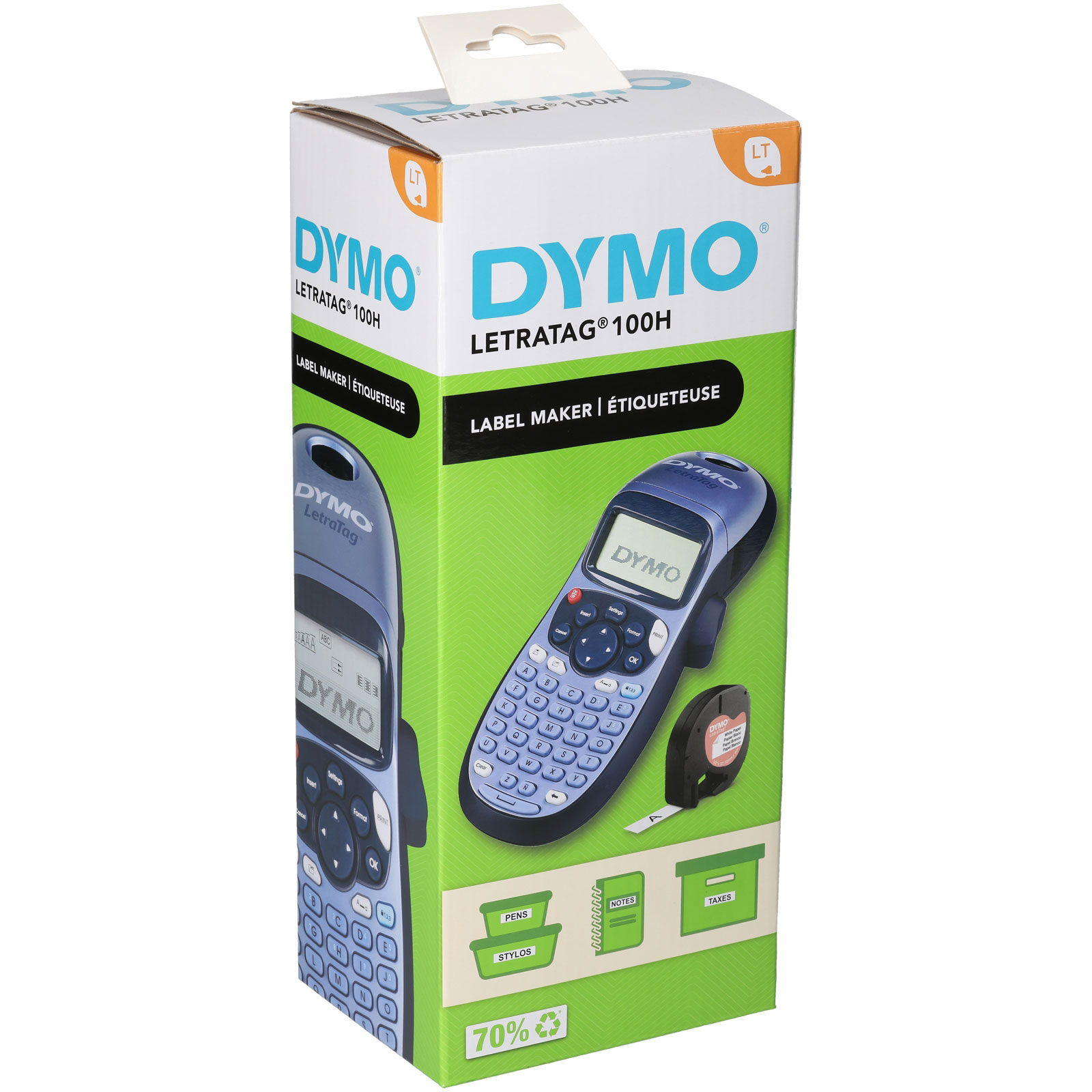 Original Dymo Letratag Lt-100H Handheld Label Maker Blue (2174576)