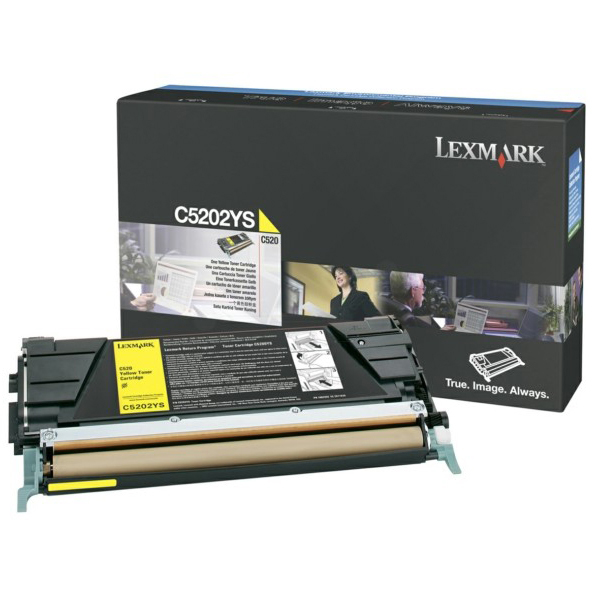 Original Lexmark C5202Ys Yellow Rp Toner Cartridge 1K5 (00C5202YS)