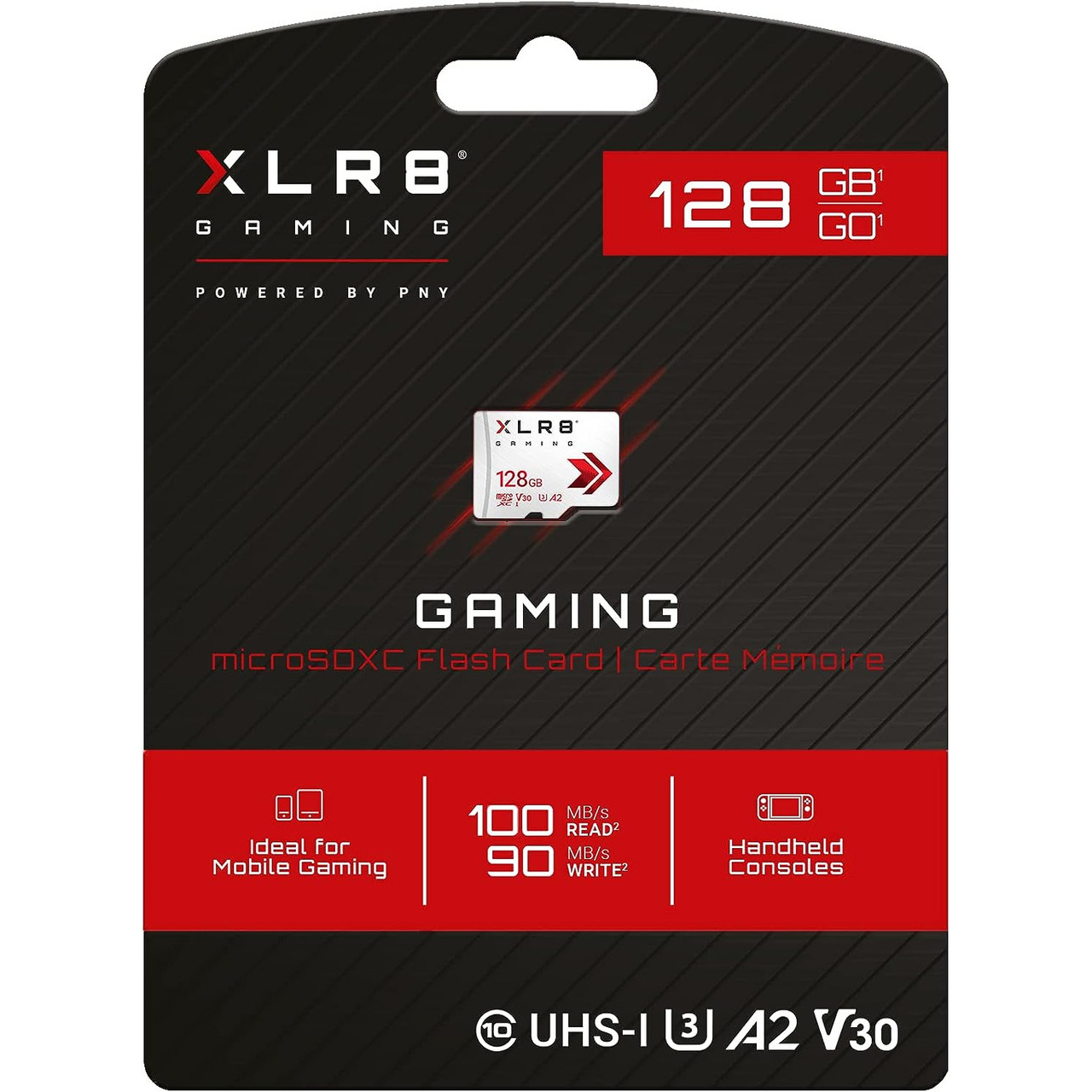 Original Pny Xlr8 128Gb Uhs-I Gaming Class 10 U3 V30 Microsdxc Memory Card (P-SDU128V32100XR-GE)