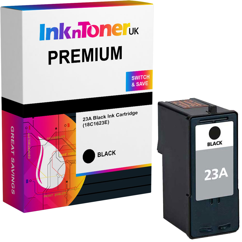 Premium Compatible Lexmark 23A Black Ink Cartridge (18C1623E)