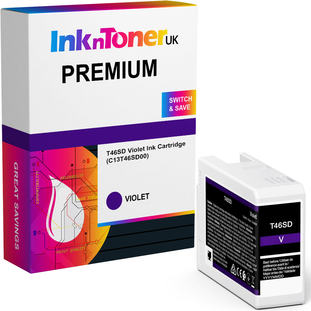 Premium Compatible Epson T46SD Violet Ink Cartridge (C13T46SD00)