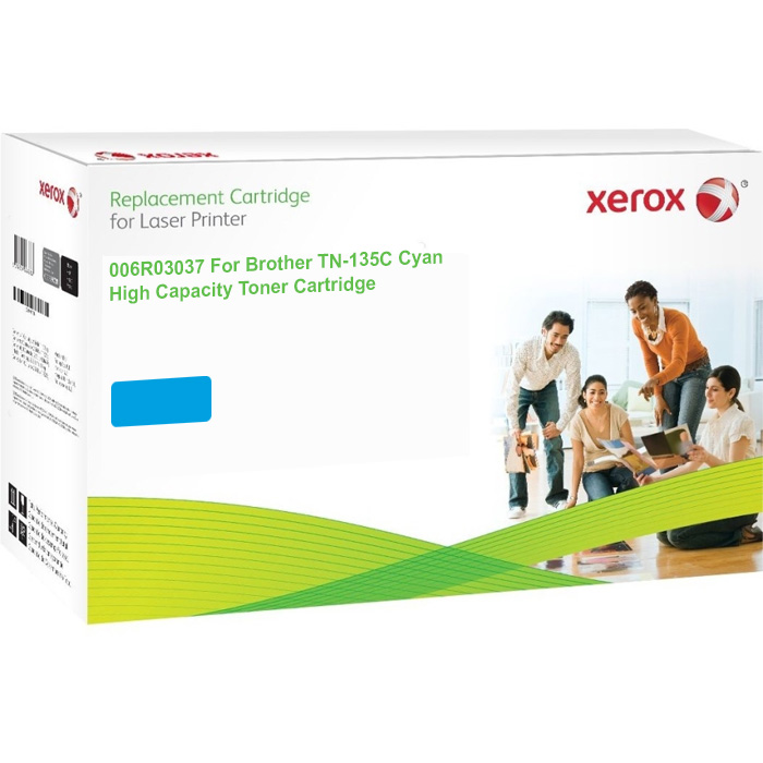 Xerox Ultimate Premium Brother TN-135C Cyan High Capacity Toner Cartridge (TN135C) (Xerox 006R03037)