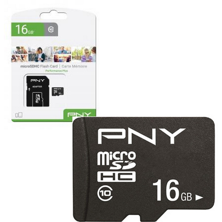 Original PNY Performance Plus 16GB Class 10 microSDHC Card (P-SDU16G10PPL-GE)