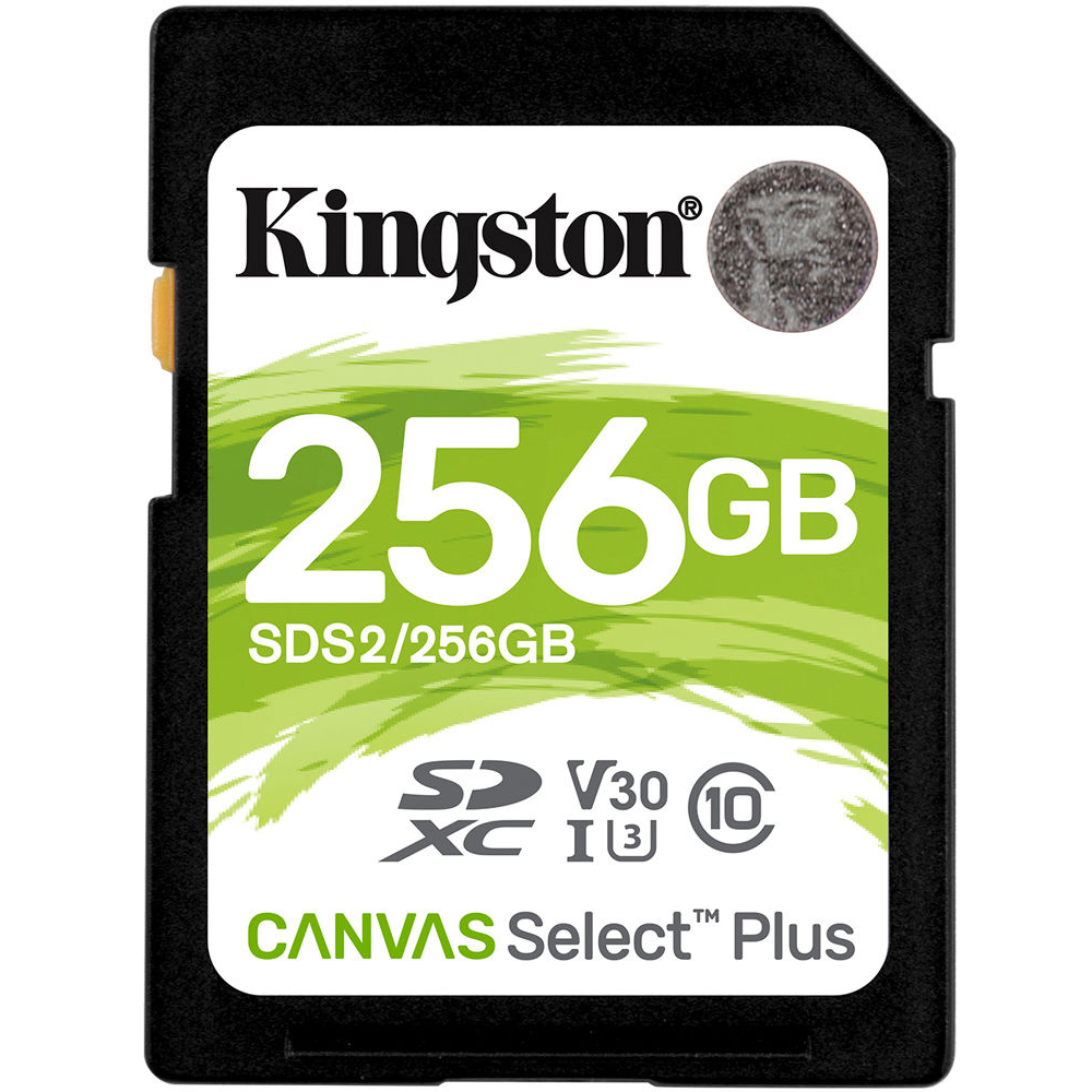 Original Kingston 256GB Canvas Select Plus Class 10 SDXC Memory Card (SDS2/256GB)