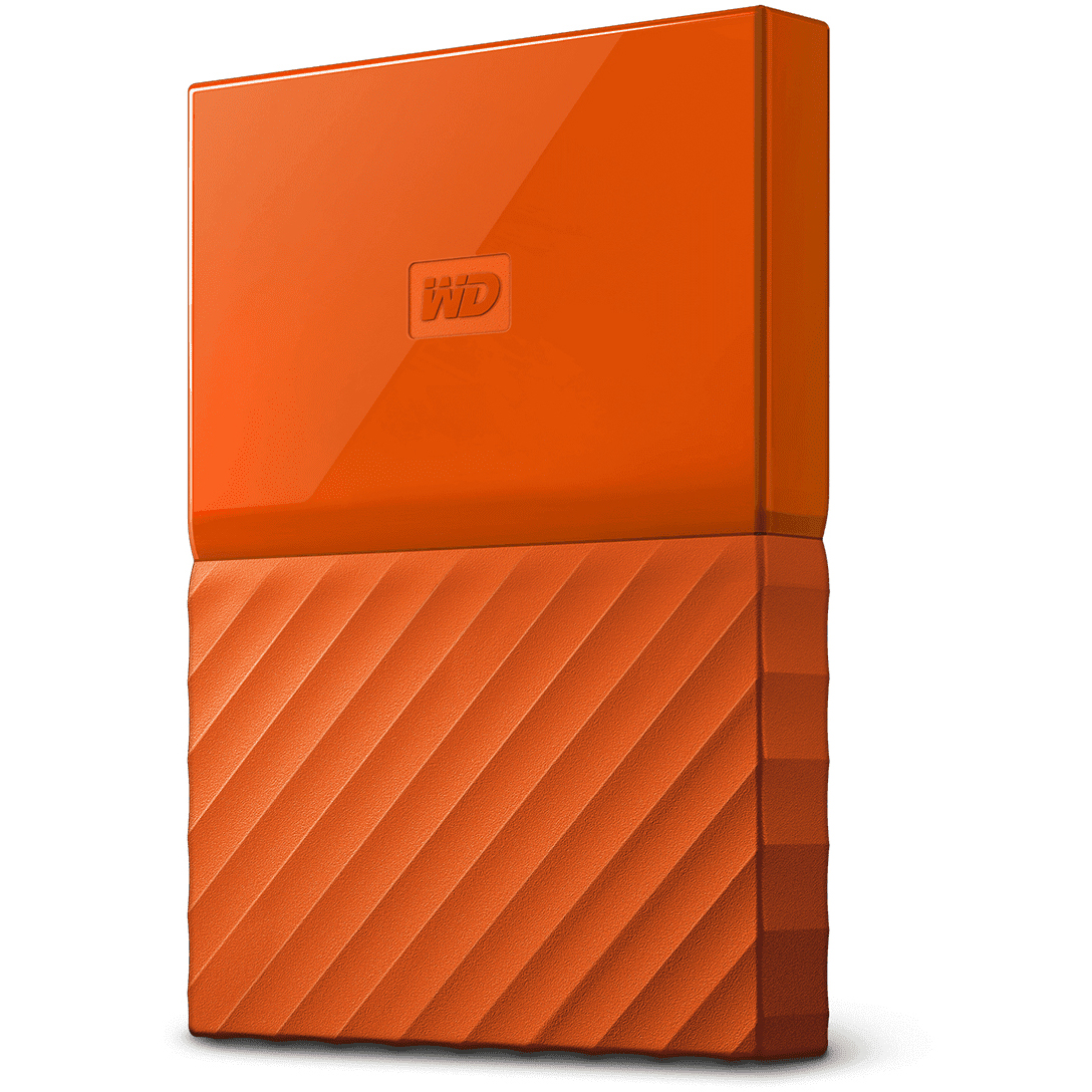 Original Western Digital My Passport 3TB Orange USB 3.0 External Hard Drive (WDBYFT0030BOR-EEEX)