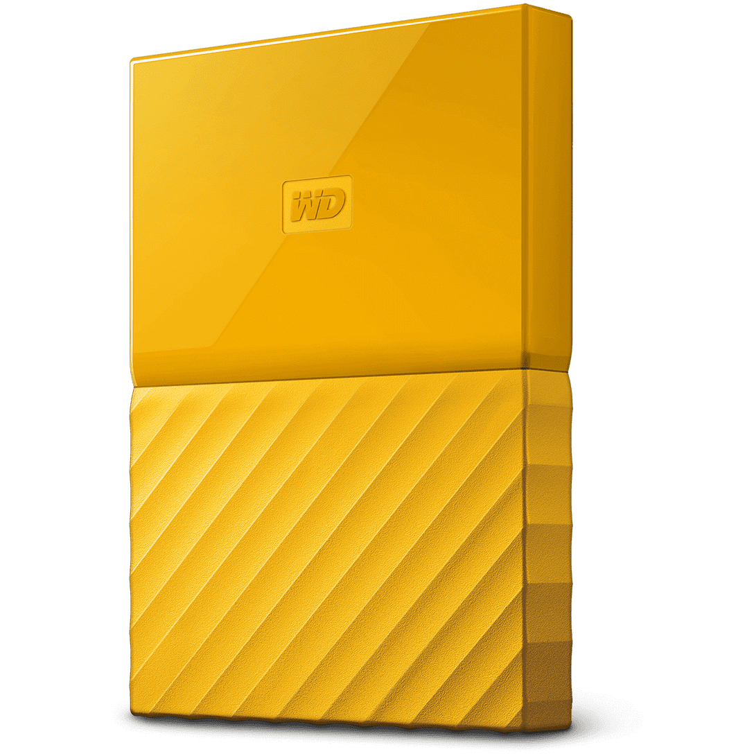 Original Western Digital My Passport 4TB Yellow USB 3.0 External Hard Drive (WDBYFT0040BYL-EEEX)