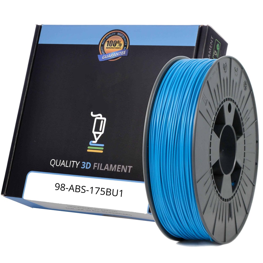 Premium Compatible ABS 1.75mm Blue 1kg 3D Filament (ABS175BU1)