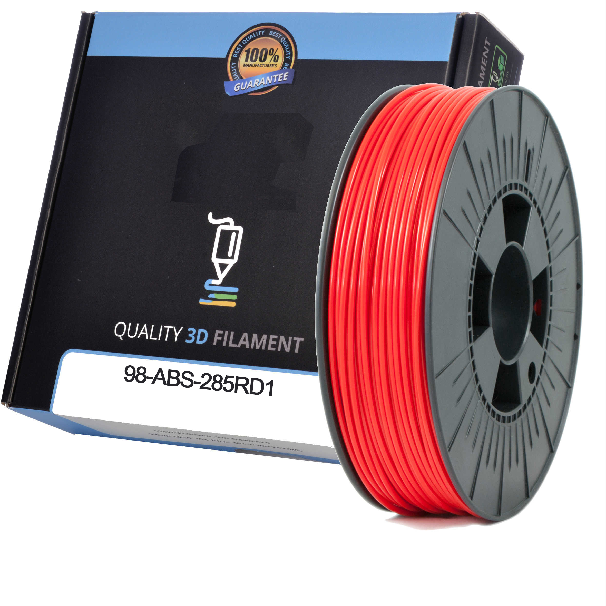 Premium Compatible ABS 2.85mm Red 0.5kg 3D Filament (98-ABS-285RD1)