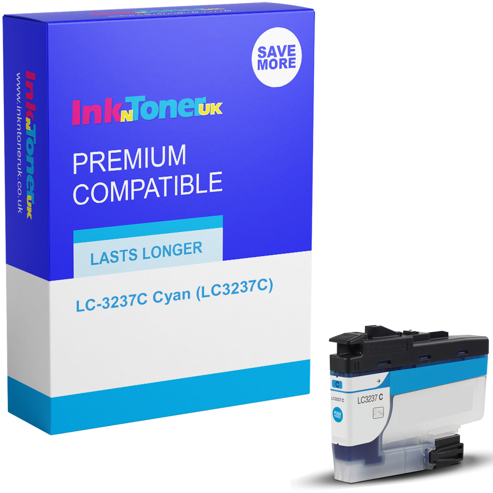 Premium Compatible Brother LC-3237C Cyan Ink Cartridge (LC3237C)