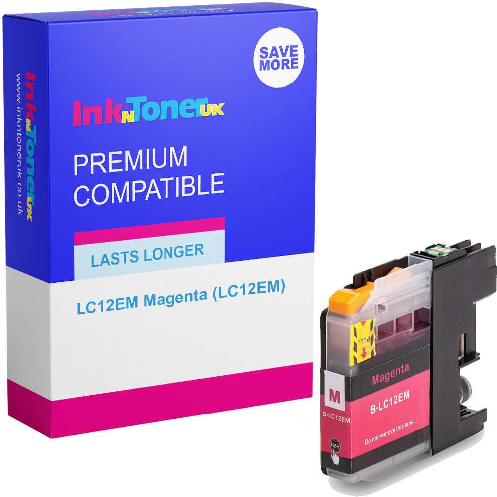 Premium Compatible Brother LC12EM Magenta Ink Cartridge (LC12EM)