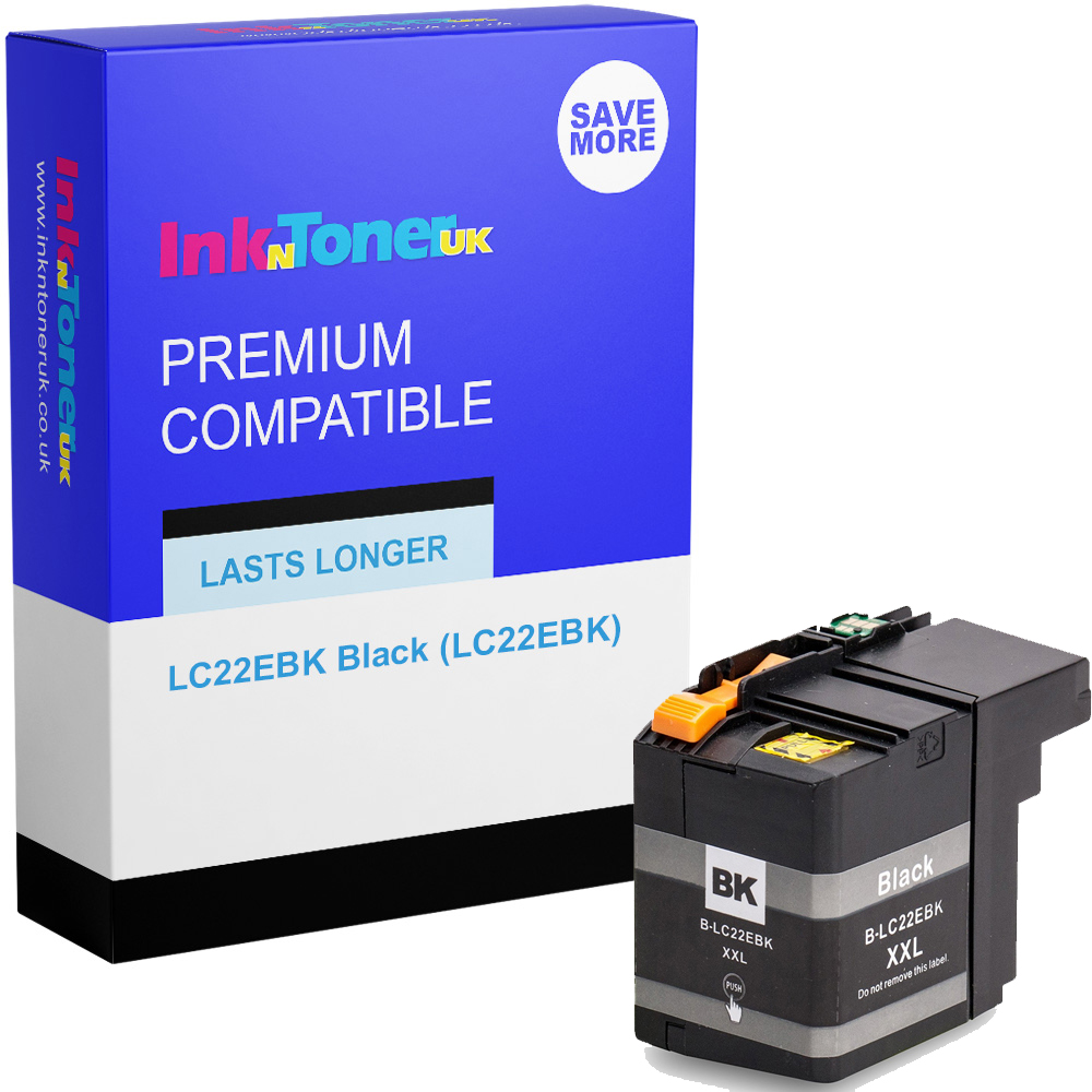 Premium Compatible Brother LC22EBK Black Ink Cartridge (LC22EBK)