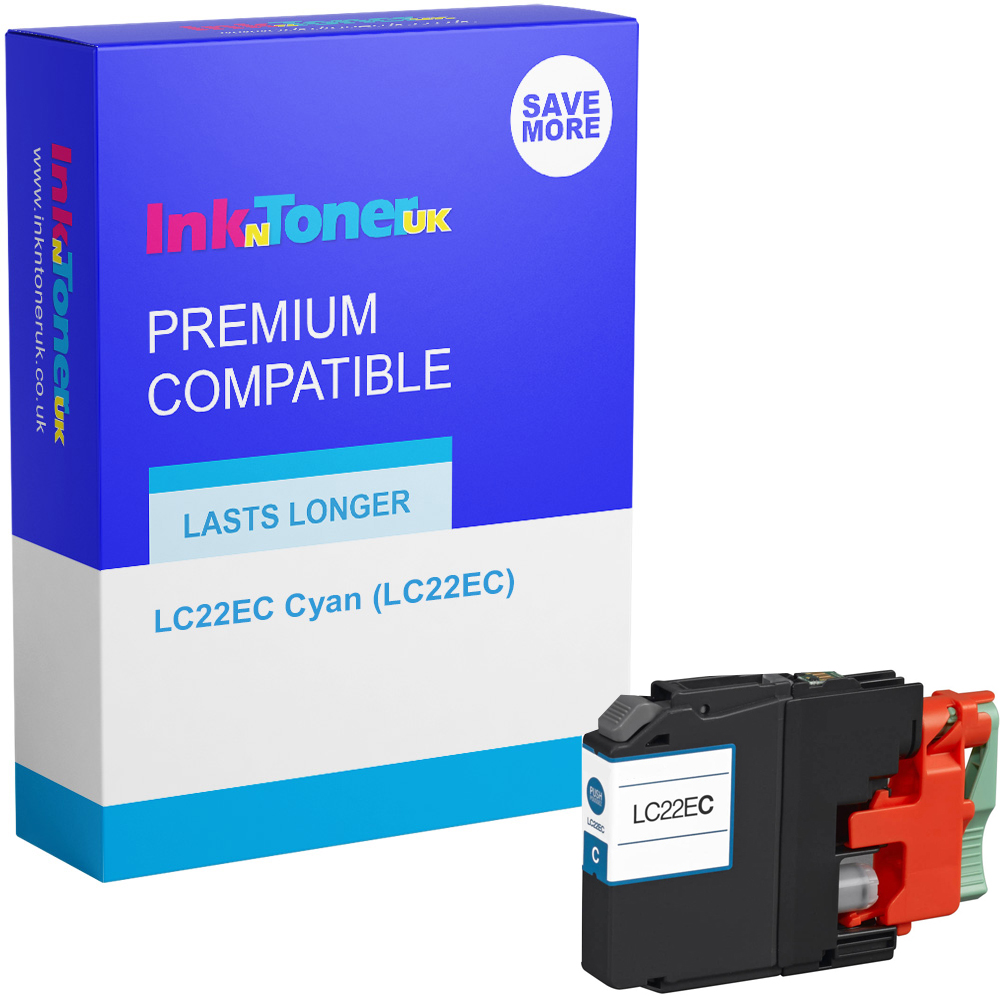 Premium Compatible Brother LC22EC Cyan Ink Cartridge (LC22EC)
