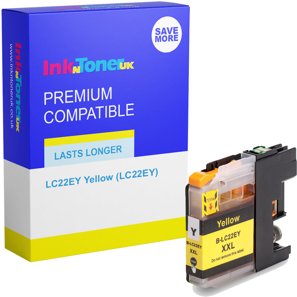 Premium Compatible Brother LC22EY Yellow Ink Cartridge (LC22EY)