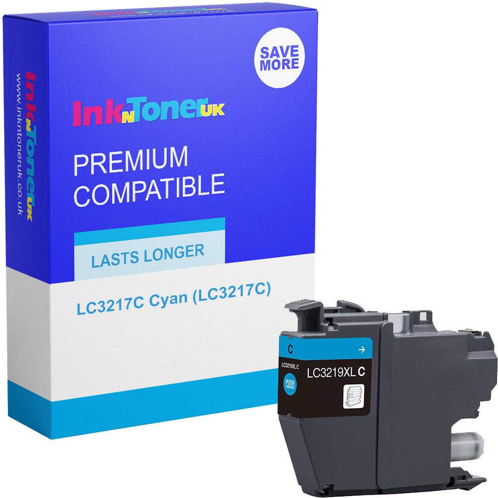Premium Compatible Brother LC3217C Cyan Ink Cartridge (LC3217C)