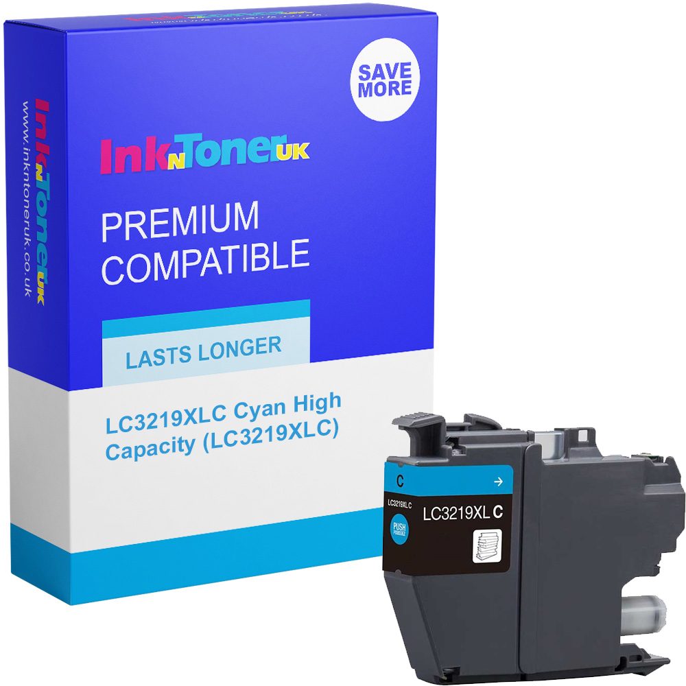 Premium Compatible Brother LC3219XLC Cyan High Capacity Ink Cartridge (LC3219XLC)