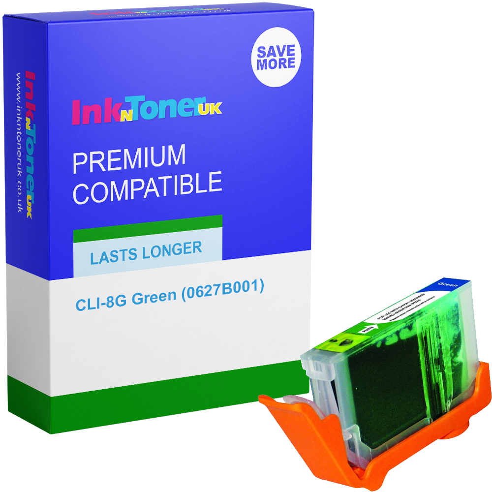 Premium Compatible Canon CLI-8G Green Ink Cartridge (0627B001)