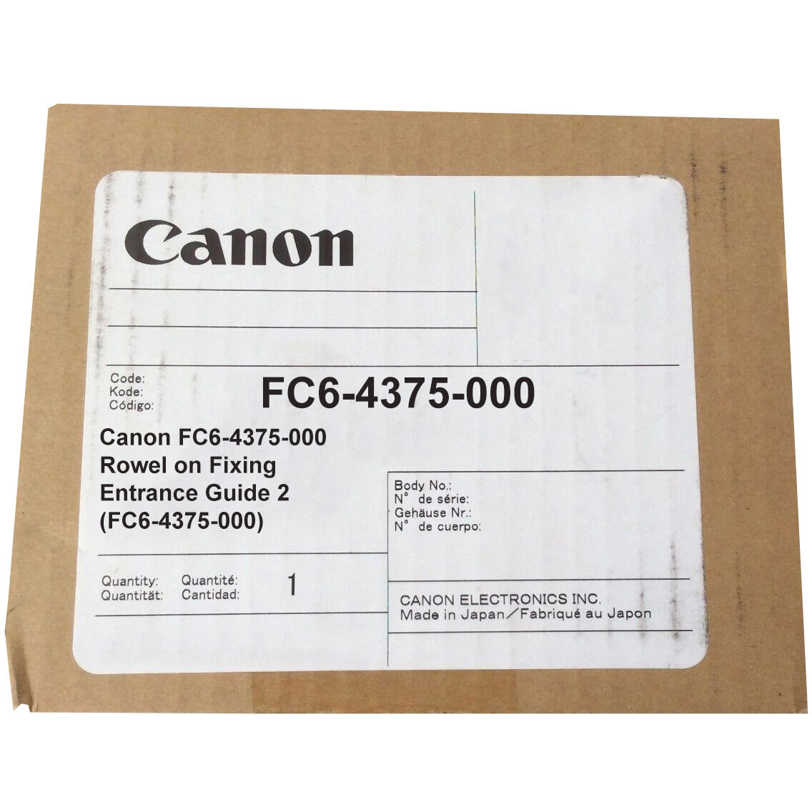 Original Canon FC6-4375-000 Rowel on Fixing Entrance Guide 2 (FC6-4375-000)