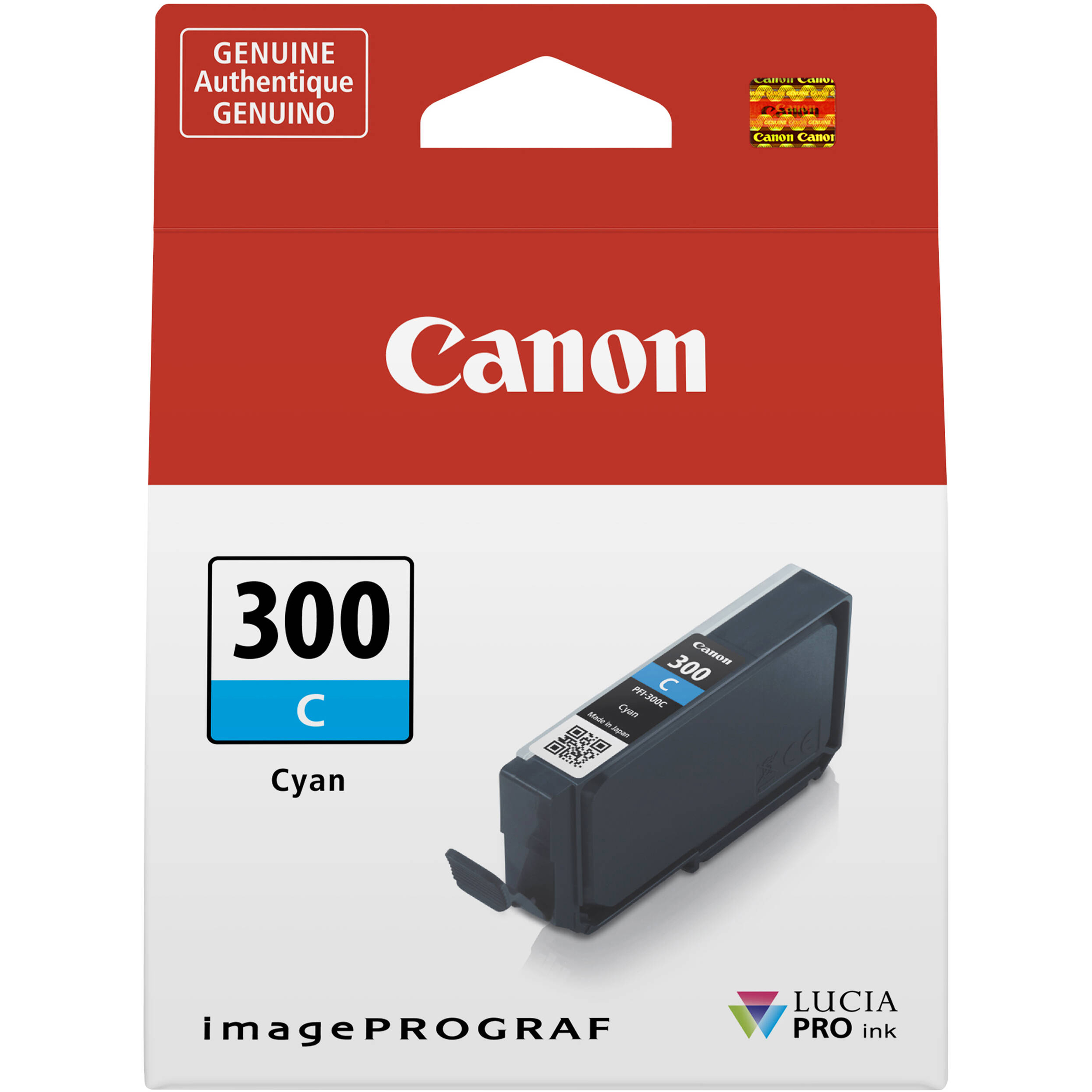 Original Canon PFI-300C Cyan Ink Cartridge (4194C001)
