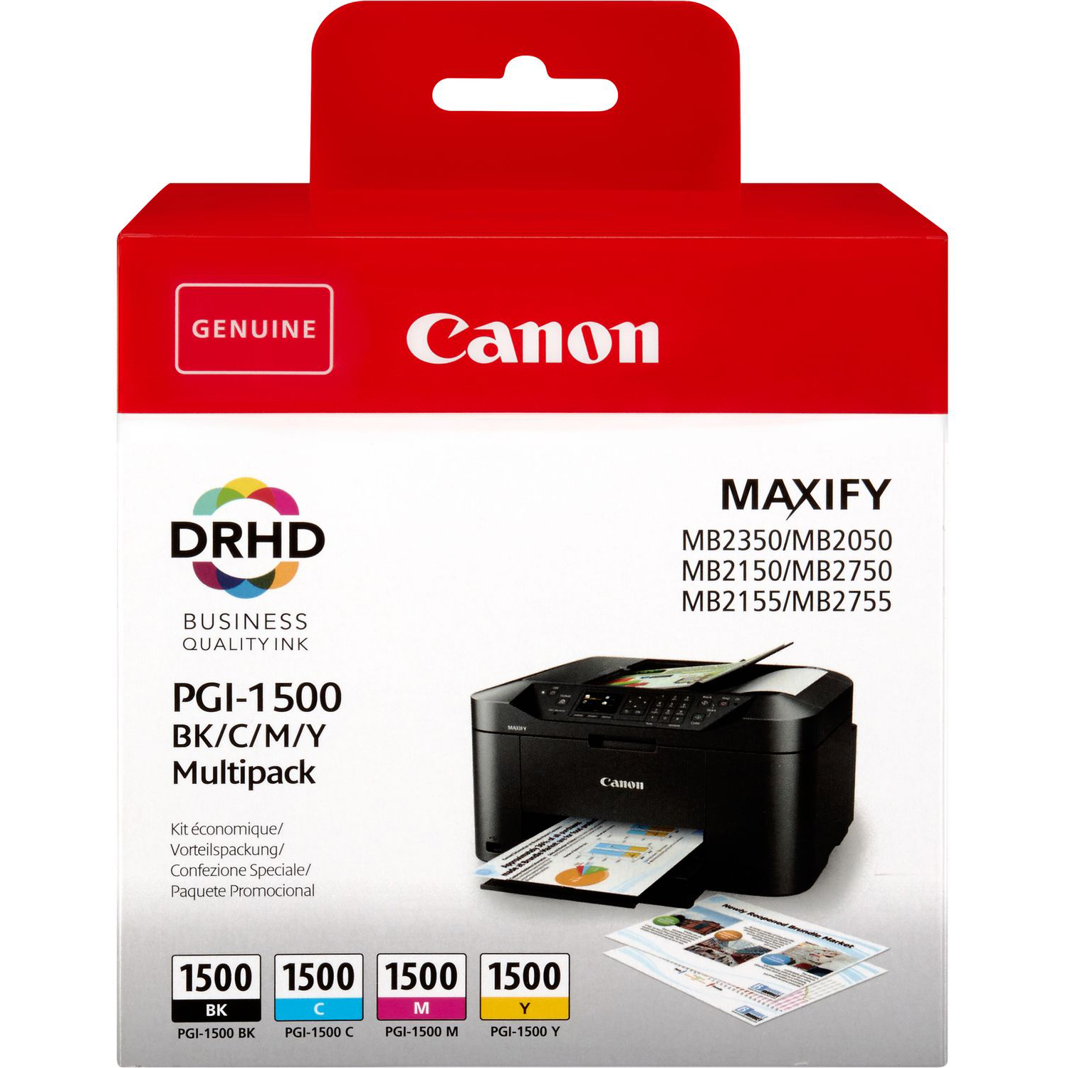 Original Canon PGI-1500 CMYK Multipack Ink Cartridges (9218B005)