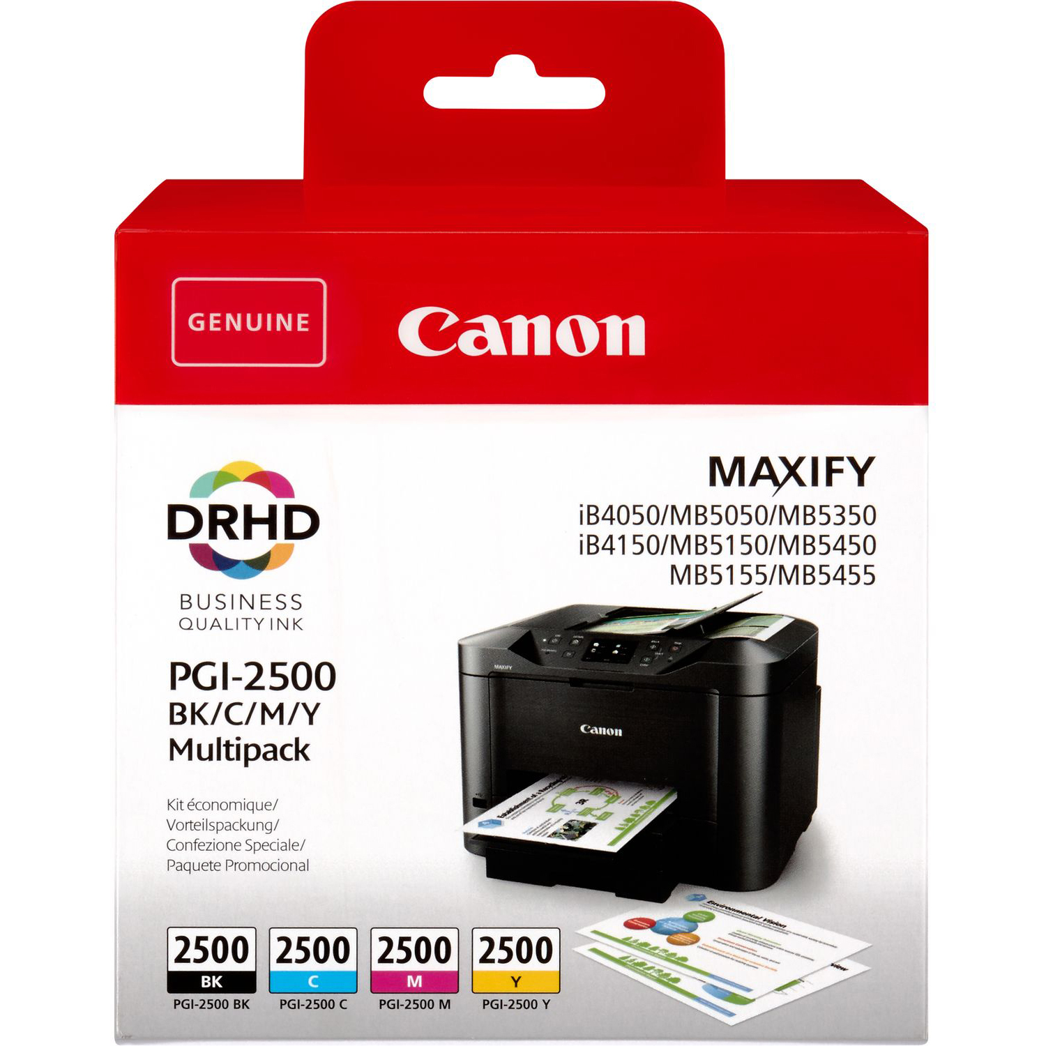 Original Canon PGI-2500 CMYK Multipack Ink Cartridges (9290B004)
