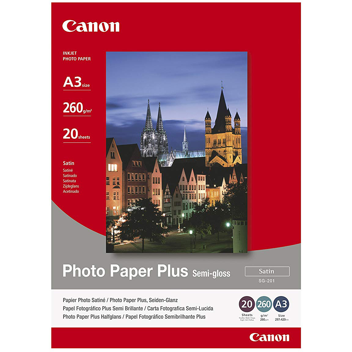 Canon 2311B019-Carta Fotografica Plus II PP-201 Carta fotografica lucida-A4 210 x 297 