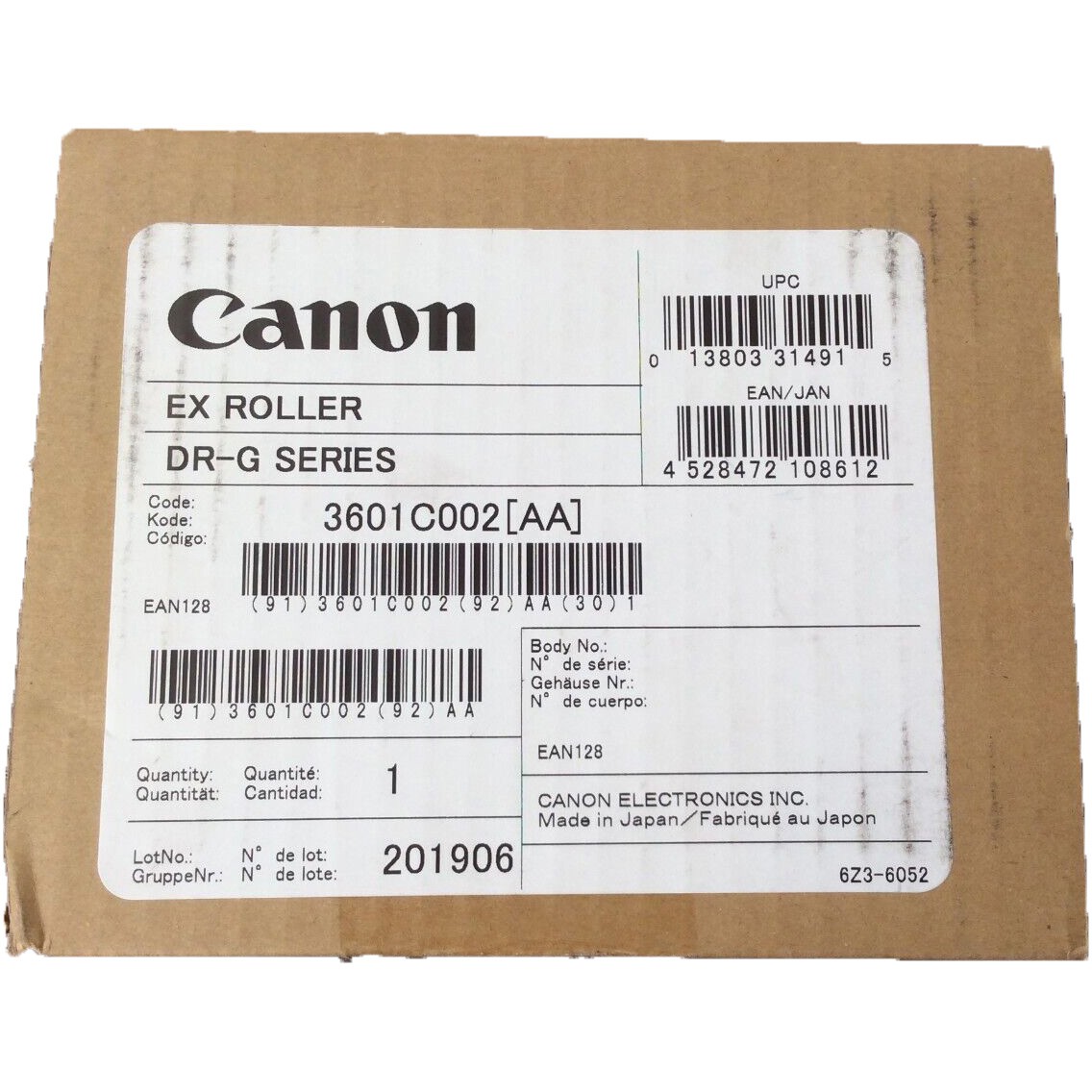 Original Canon 3601C002 Exchange Roller Kit (3601C002AA)
