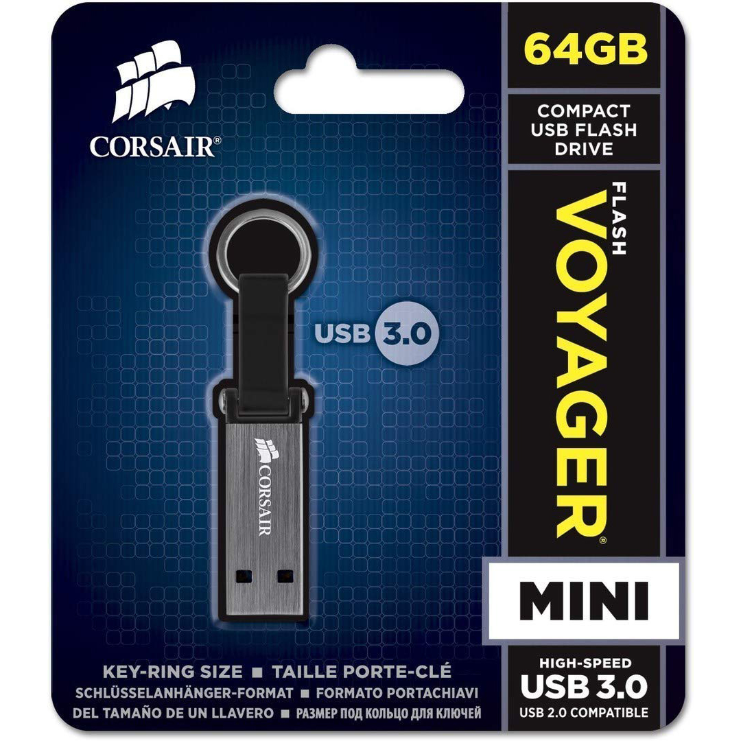 Original Corsair Voyager Mini 64GB USB 3.0 Flash Drive (CMFMINI3-64GB)