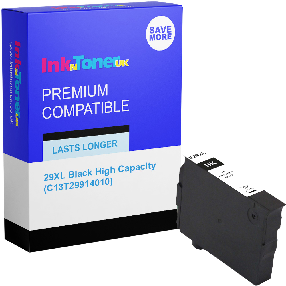 Premium Compatible Epson 29XL Black High Capacity Ink Cartridge (C13T29914010) T2991 Strawberry