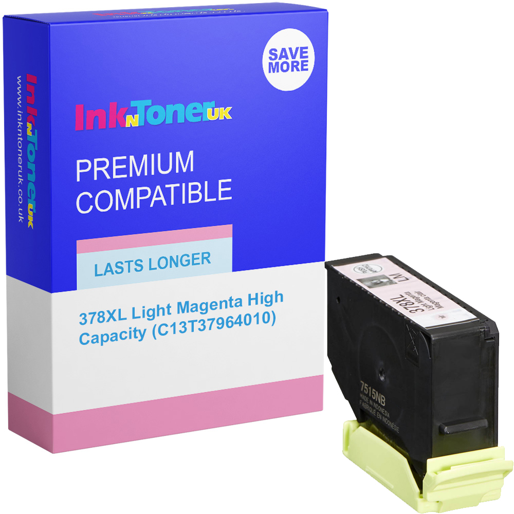 Premium Compatible Epson 378XL Light Magenta High Capacity Ink Cartridge (C13T37964010) T3796 Squirrel