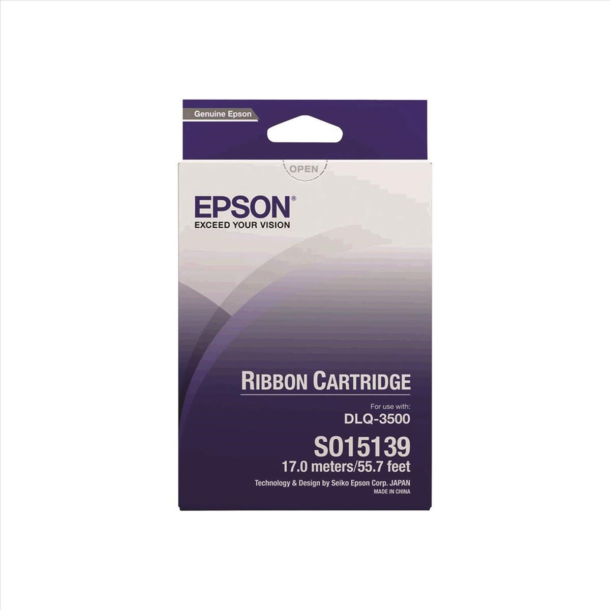 Original Epson S015139 Black High Capacity Fabric Ribbon (C13S015139)