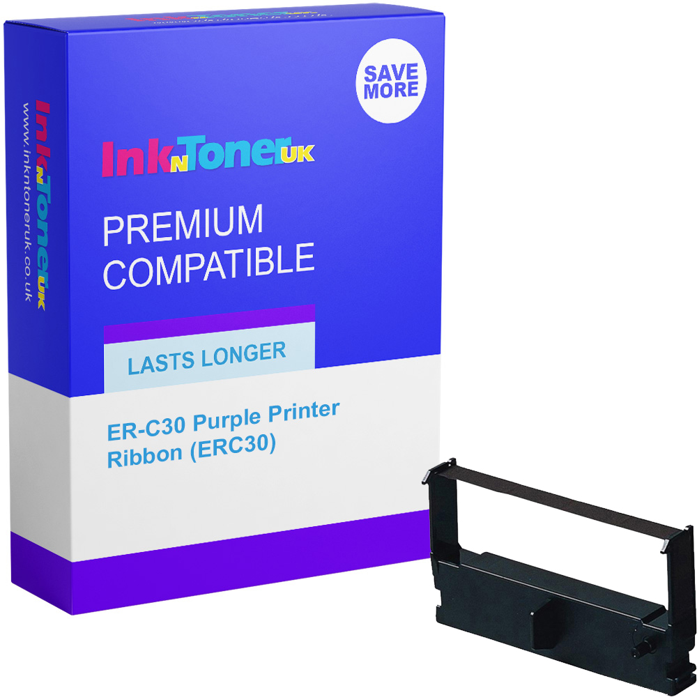 Premium Compatible Epson ER-C30 Purple Printer Ribbon (ERC30)