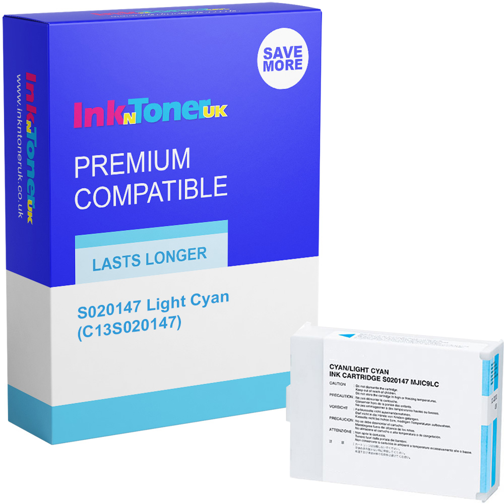 Premium Compatible Epson S020147 Light Cyan Ink Cartridge (C13S020147)