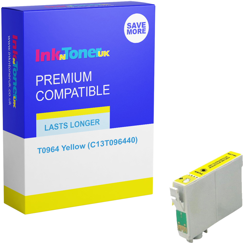 Premium Compatible Epson T0964 Yellow Ink Cartridge (C13T096440) Husky