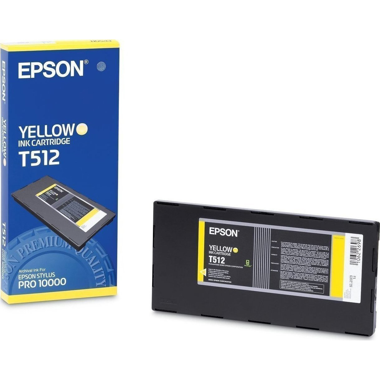 Original Epson T512 Yellow Ink Cartridge (C13T512011)